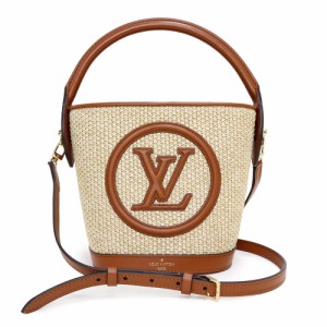 （新品・未使用品）ルイ ヴィトン LOUIS VUITTON プティ バケット かご 2way 斜め掛け ショルダー ハンドバッグ ラフィア カーフスキン 