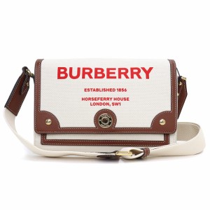 （未使用　展示品）バーバリー BURBERRY ホースフェリープリント クロスボディバッグ ショルダー 斜め掛け キャンバス レザー ナチュラル