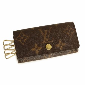 （中古）ルイ ヴィトン LOUIS VUITTON ミュルティクレ 4 キーケース モノグラム ブラウン 茶 ゴールド金具 M69517 箱付