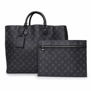 （未使用　展示品）ルイ ヴィトン LOUIS VUITTON グラン サック トート ハンドバッグ モノグラムエクリプス レザー ブラック 黒 シルバー