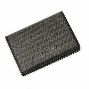 （新品・未使用品）ブルガリ BVLGARI ウィークエンド カードケース 名刺入れ 定期入れ パスケース PVCコーティングキャンバス カーフレザ