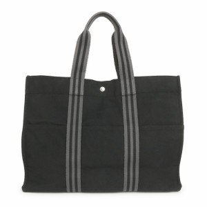 HERMES◇トートバッグ/ナイロン/BLK/アカプルコMM :2332492983683