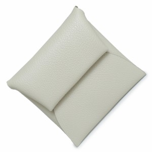 （新品・未使用品）エルメス HERMES バスティア GM コインケース 小銭入れ 財布 ヴォーエバーカラー レザー べトン オフホワイト 白 シル