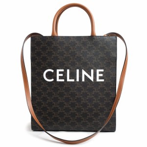 （新品・未使用品）セリーヌ CELINE スモール バーティカル カバ 2way ショルダー ハンドバッグ 斜め掛け トリオンフキャンバス カーフス