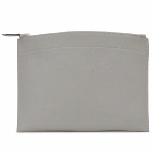 （未使用　展示品）エルメス HERMES ポシェット バザール MM クラッチバッグ トゴ レザー Gris mouette グリムエット グレー シルバー金