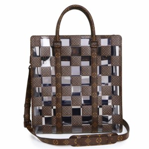 （新品・未使用品）ルイ ヴィトン LOUIS VUITTON サックプラ モノグラムチェス 2way ショルダー ハンドバッグ モノグラム PVC ブラウン 