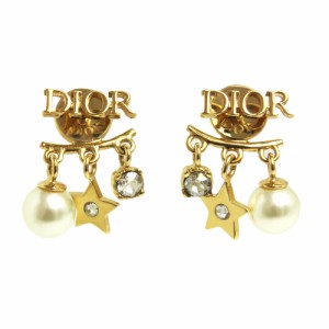 （新品・未使用品）クリスチャンディオール Christian Dior ディオレボリューション スター 星 ピアス メタル クリスタル パール ゴール