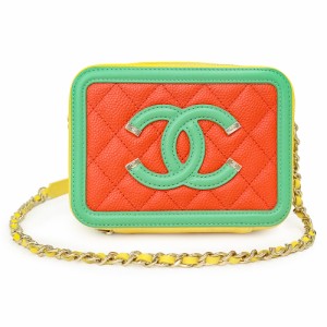 （新品・未使用品）シャネル CHANEL ココマーク CCフィリグリー マトラッセ チェーン ポーチ ショルダーバッグ 斜め掛け キャビアスキン 