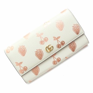 （新品・未使用品）グッチ GUCCI GG マーモント コンチネンタルウォレット ストロベリー チェリー バレンタインモデル 二つ折り 長財布 