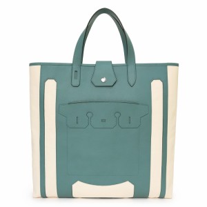 （未使用　展示品）エルメス HERMES プティ アッシュ ムッシューB トートバッグ トワルアッシュ キャンバス カーフスキン レザー エクリ