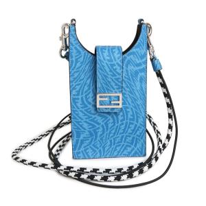 未使用 FENDI FF ダイヤモンドフォンポーチ 銘じ 