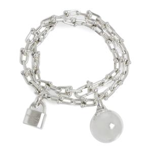 美品】ハードウェア スモールリンク ブレスレット シルバー ティファニー