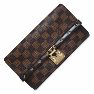 （未使用　展示品）ルイ ヴィトン LOUIS VUITTON ポルトフォイユ ヴェニス 二つ折り長財布 ダミエ ブラウン 茶 ゴールド金具 N60535 箱付