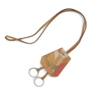 （新品・未使用品）エルメス HERMES インアンドアウト IN&OUT クロシェット キーベル キーリング ネックレス ヴォースイフト レザー ビス