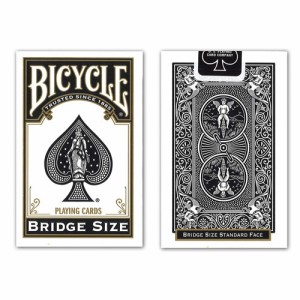 トランプカード バイスクル ライダーバック ブリッジサイズ (黒/ブラック) BICYCLE BRIDGE SIZE BLACK 【正規代理店仕入品 バイシクル US