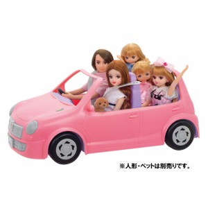 リカちゃん LF-04 みんなでおでかけ リカちゃん ファミリーカー (2019年発売版) 【ハウスシリーズ グッズ 自動車 着せ替え人形用ミニカー