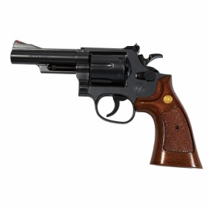 ホップアップエアリボルバー S&W M19 4インチ ブラック ウッドタイプグリップ 10才以上用 【10歳以上用 スミス アンド ウェッソン クラウ