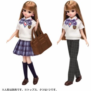 リカちゃん ドレス LW-08 リカちゃん せいふくコーデセット 【着せ替え人形用洋服 学生 制服 学校 誕生日 クリスマスプレゼント 玩具 お