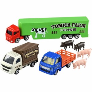 トミカギフト ようこそ! トミカ牧場 トラックセット 【ミニカー ギフトセット スバル サンバー キャリイ 酪農運搬車 家畜 タカラトミー】