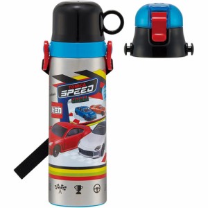 【在庫処分品!】 トミカ 23 2WAYステンレス水筒 コップ付き 570ml〜580ml SKDC6 【自動車 ミニカー スポーツカー くるま 真空二層構造 保