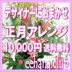 お正月アレンジ★デザイナーにおまかせ10,000円【送料無料】ネット特価！！