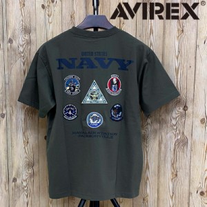 送料無料 AVIREX アヴィレックス NAS JAX PATROL-SQ. PATCH 半袖Tシャツ メンズ アビレックス トップス メンズ ブランド おすすめ おしゃ