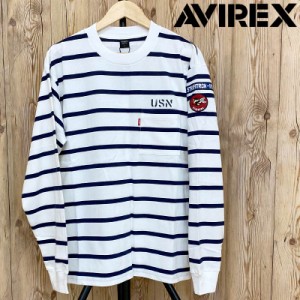 送料無料 AVIREX アビレックス ネイバル パッチ ロングスリーブ Tシャツ ポケットTEE メンズ ブランド アヴィレックス ゆうパケ