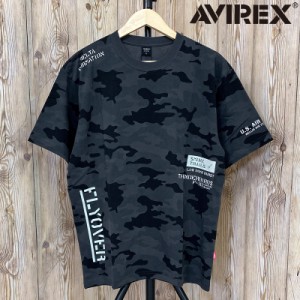 送料無料 AVIREX アビレックス FLYOVER ステンシル風 プリント 半袖Tシャツ トップス おすすめ おしゃれ 通販 春 夏 服 ゆうパケ