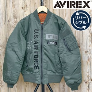 送料無料 AVIREX アヴィレックス MA1 -REFLECT STENCIL-リバーシブル ジャケット ミリタリー フライト ジャケット アウター ブルゾン メ