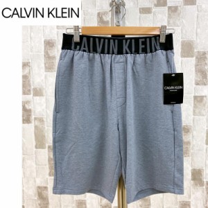 送料無料 Calvin Klein カルバンクライン CK ウエストロゴ スウェット ハーフパンツ イージーパンツ ルームウェア