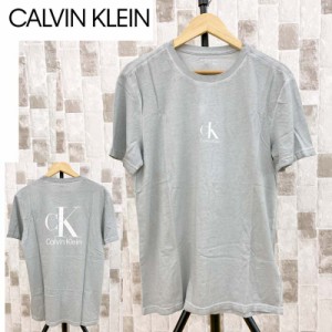 送料無料 Calvin Klein カルバンクライン CK バックプリント クルーネック 半袖Tシャツ 綿100％ コットン トップス メンズ ブランド ゆう