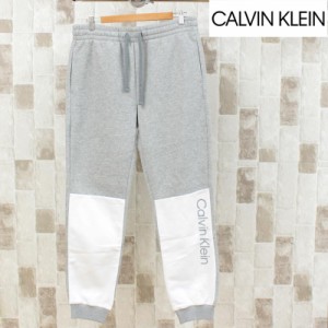 送料無料 Calvin Klein カルバンクライン CK カラーブロック ロゴスウェットパンツ 裏起毛 イージーパンツ ルームウェア ボトムスパンツ 