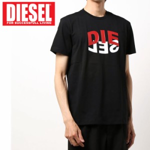 送料無料 DIESEL ディーゼル  ロゴプリント クルーネック 半袖Tシャツ「T-DIEGOS-N22」 トップス 春 夏 おすすめ おしゃれ 通販 ゆうパケ