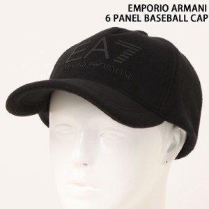 送料無料 EMPORIO ARMANI エンポリオアルマーニ EA-7 ラバーロゴ フリース 6パネルベースボールキャップ 274811 1A103 メンズ ブランド