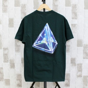 送料無料 HUF ハフ トリプルトライアングルショートスリーブバックプリントTシャツ TESSERACT TT S/S TEE クルーネック 半袖Tシャツ トッ