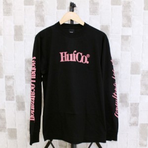 送料無料 HUF ハフ ハフコー ロングスリーブTシャツ HUF CO L/S TEE TS01956 クルーネック ロゴ コットン ロンT トップス 長袖 メンズ ス