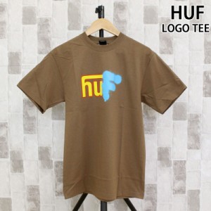 送料無料 HUF ハフ アップサイド ダウンタウン 半袖Tシャツ UPSIDE DOWNTOWN S/S TEE クルーネック ロゴ コットン トップス 半袖 メンズ 