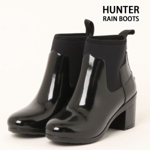 送料無料 HUNTER ハンター リファインド ミッド ヒール グロス レインブーツ REFINED MID HEEL GLOSS WFP1012NRG レディース 長靴 ラバー