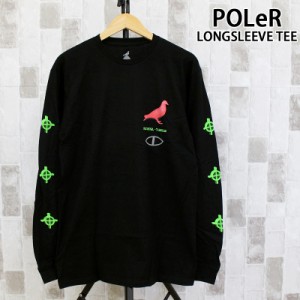 送料無料 POLeR ポーラー サーモピジョン ロングスリーブTシャツ THERMO PIGEON LONGSLEEVE 長袖Tシャツ 袖プリント トップス ロンT 綿コ