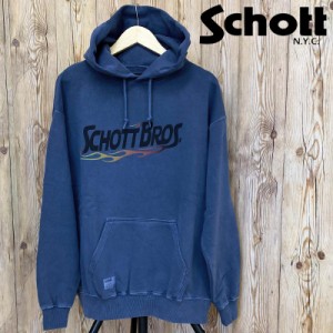 送料無料 Schott ショット HOODED SWEAT FIRE SCRIPT ファイアスクリプト パーカー スウェット メンズ  782-3231002