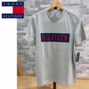 送料無料 TOMMY HILFIGER トミー ヒルフィガー ボックスロゴ プリント クルーネック 半袖 Ｔシャツ メンズ ブランド ゆうパケ