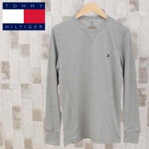 送料無料 TOMMY HILFIGER トミー ヒルフィガー ワンポイント フラッグ クルーネック ロングTシャツ 09T3585 ロンT  クルーネック カット