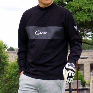 M~XXL 新作 ゴルフウェア メンズ モックネックシャツ 大きいサイズ GIORNO SEVEN ジョルノセブン ハイネック トップス ポロシャツ ストレ