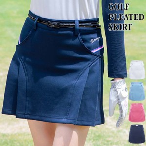XS~XL 新作 ゴルフスカート レディース ゴルフウェア プリーツスカート ストレッチ 無地 インナーパンツ裏地付 おしゃれ かわいい 韓国系