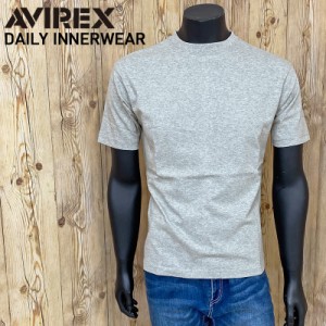 AVIREX アビレックス ヘビーウェイト コットン天竺100％ クルーネック無地半袖Tシャツ ゆうパケ