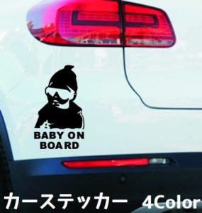 カーステッカー デカール 反射 車用ステッカー ボディステッカー BABY IN CAR 英字 赤ちゃん ベビー 全車ステッカー