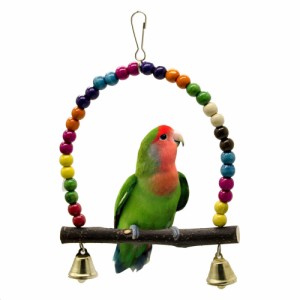 鳥用おもちゃ スイングスタンド スタンドバー オウム インコ おもちゃ 玩具 ペット 鳥用品 バードスタンド ぶら下げる 吊るす
