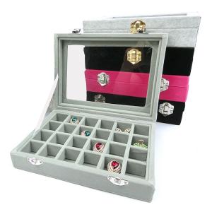 アクセサリーケース 12グリッド 24グリッド 収納ボックス 収納ケース イヤリング収納 ピアス収納 雑貨 ロック付き 透明フの通販はau Wowma ワウマ プラスナオ 商品ロットナンバー