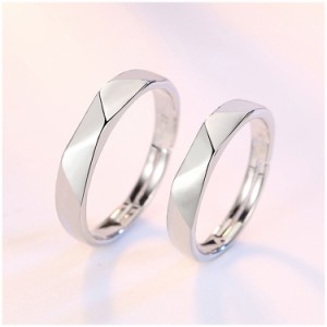 指輪 リング ダブルリング カップルリング 結婚指輪 婚約指輪 二連リング シルバーカラー きれい 美しい 繊細 上品 結婚 婚