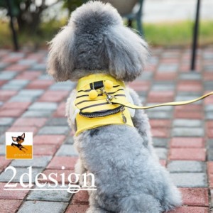 ハーネスリード 犬用 ドッグ ペット用品 リード ドッグウェア 小型犬 中型犬 大型犬 蜂 ハチ 羽付き メッシュ ポケット付き